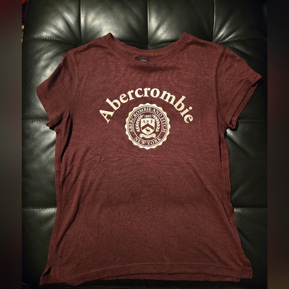 Abercrombie Maroon Graphic T-Shirt
